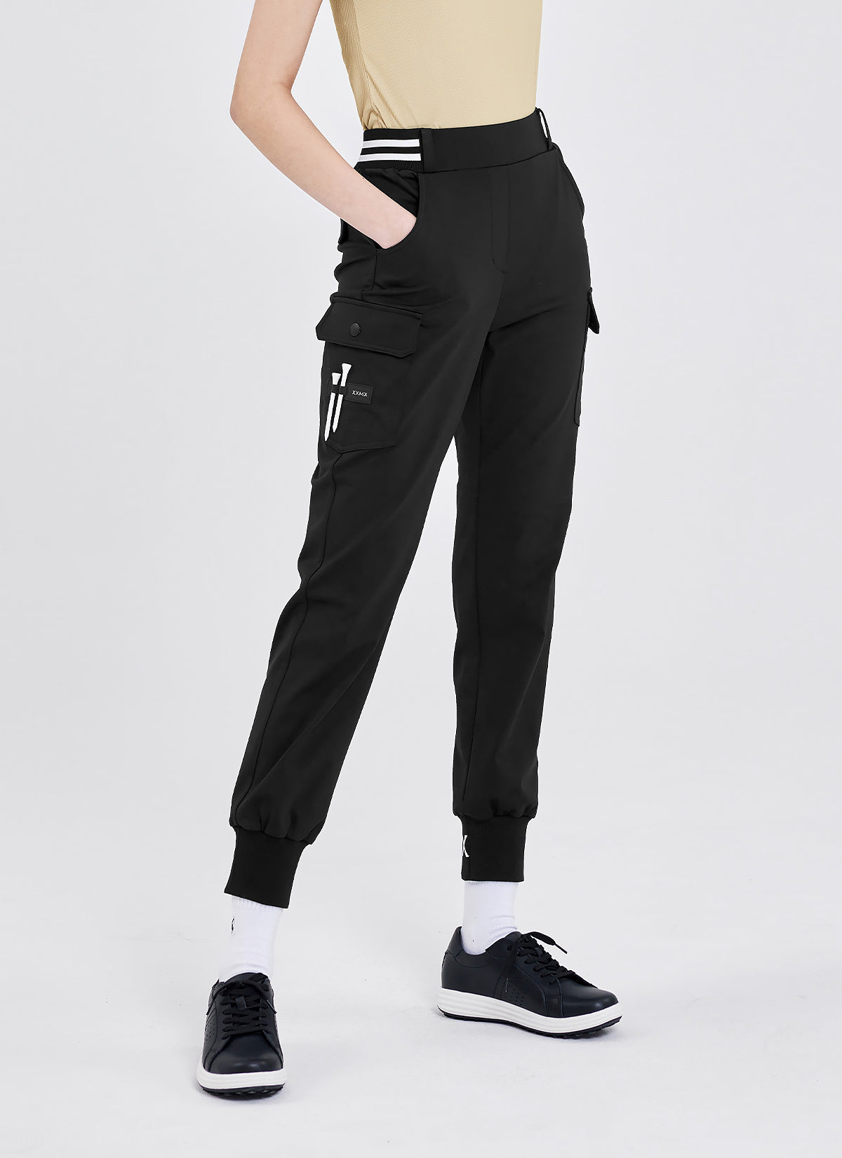 Logo Banding Cargo Jogger Pants