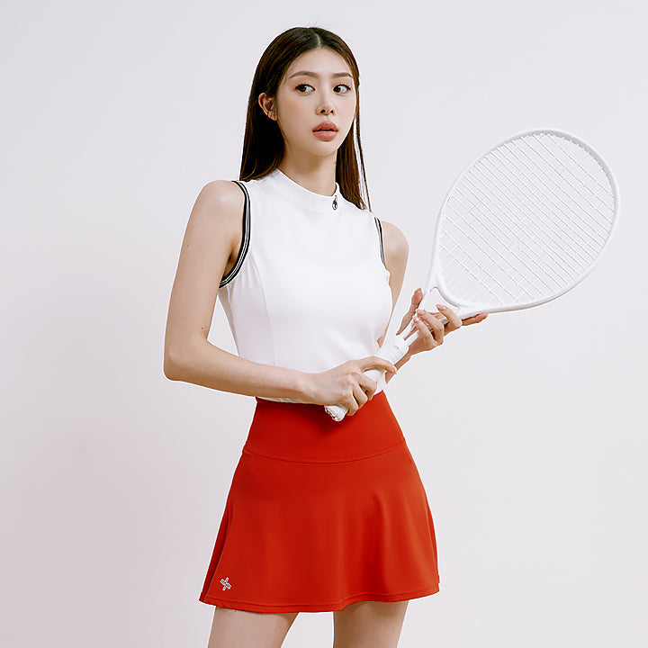 [NOVITA ❌ XEXYMIX] Pique Mock-neck Ribbon Sleeveless