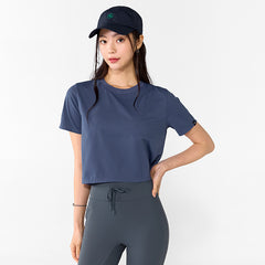 [24hrs only ~9/25 12PM]Basic Stretch Crop T-shirts