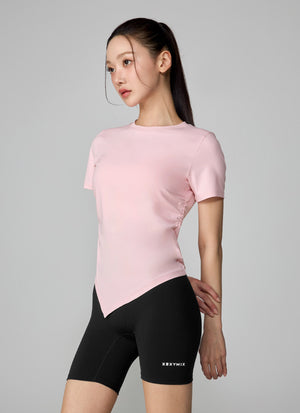 Ice Feather Light 2.0 不對稱抓皺短袖