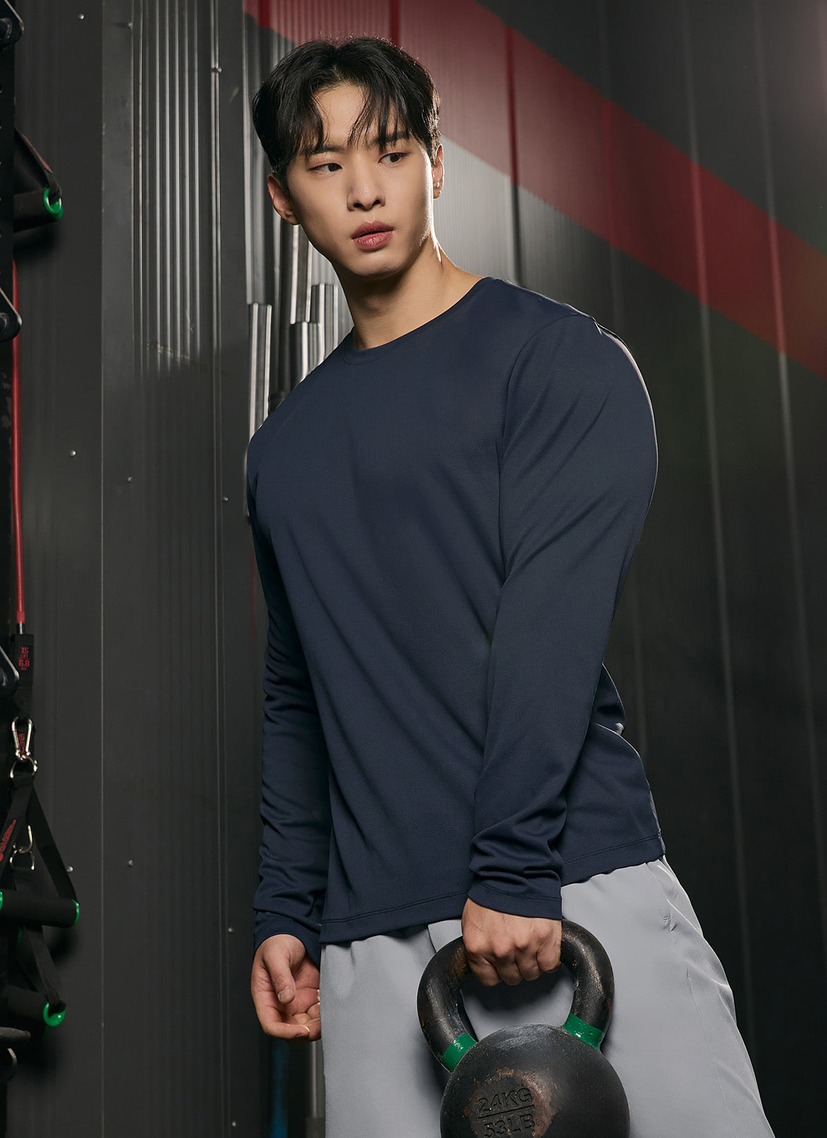 Air Waffle Mesh Men's Regular Fit Long Sleeve