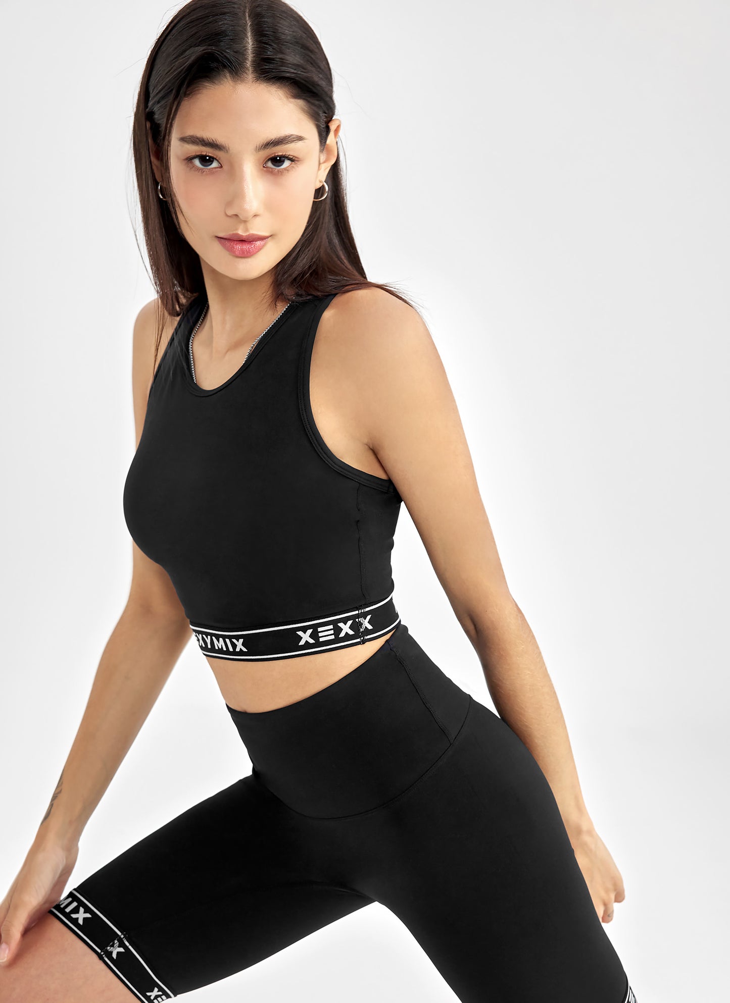 Black Label Signature 360N Logo Banding Bra Top