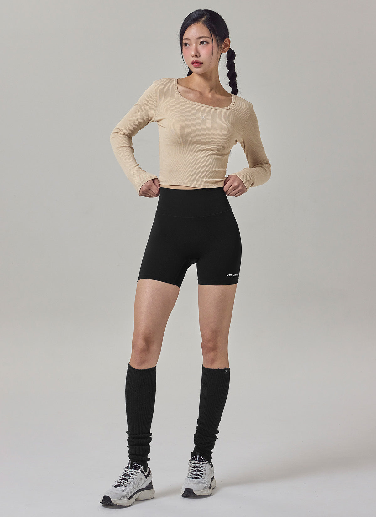 Soft Rib Cropped Long Sleeve