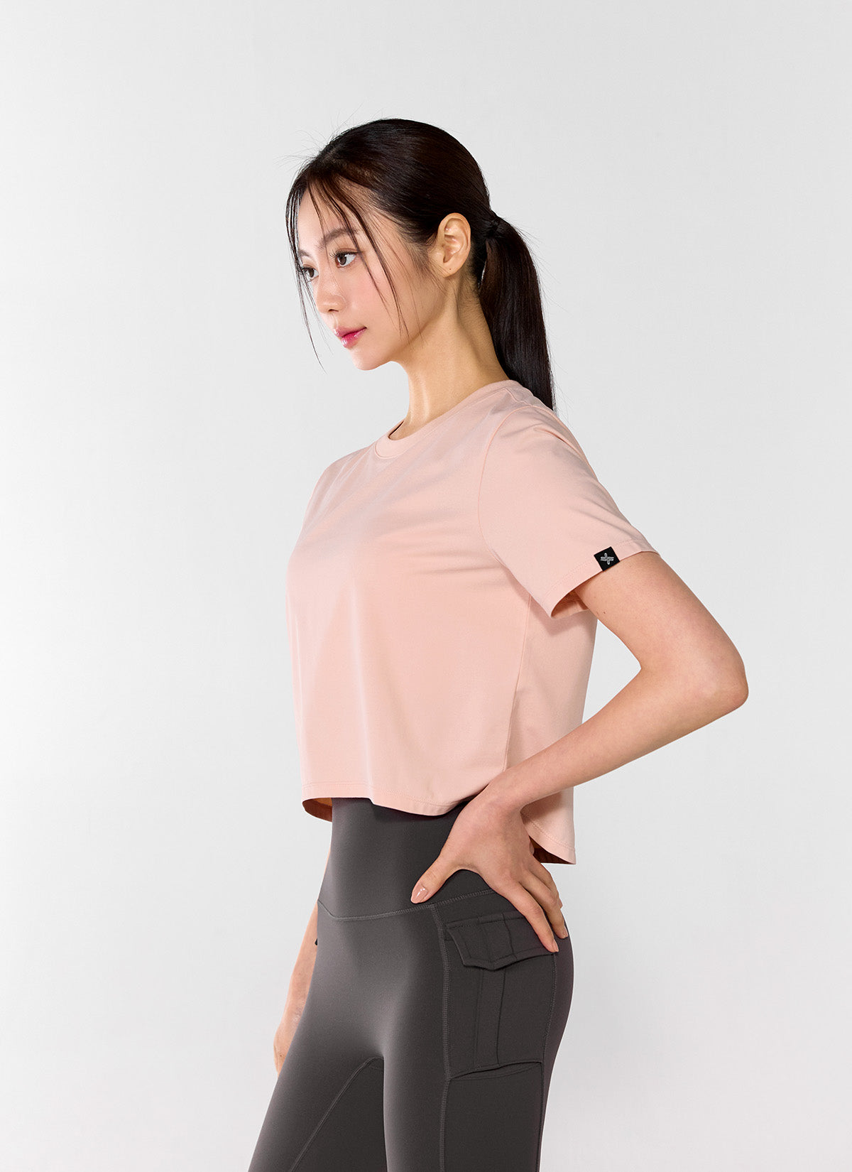 Basic Stretch Crop T-shirts