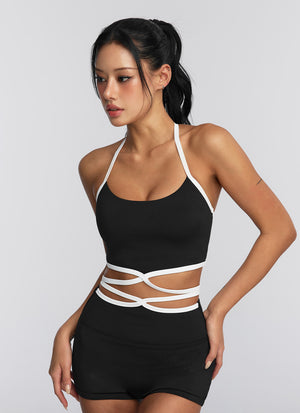 Cross Strap Halterneck Bra