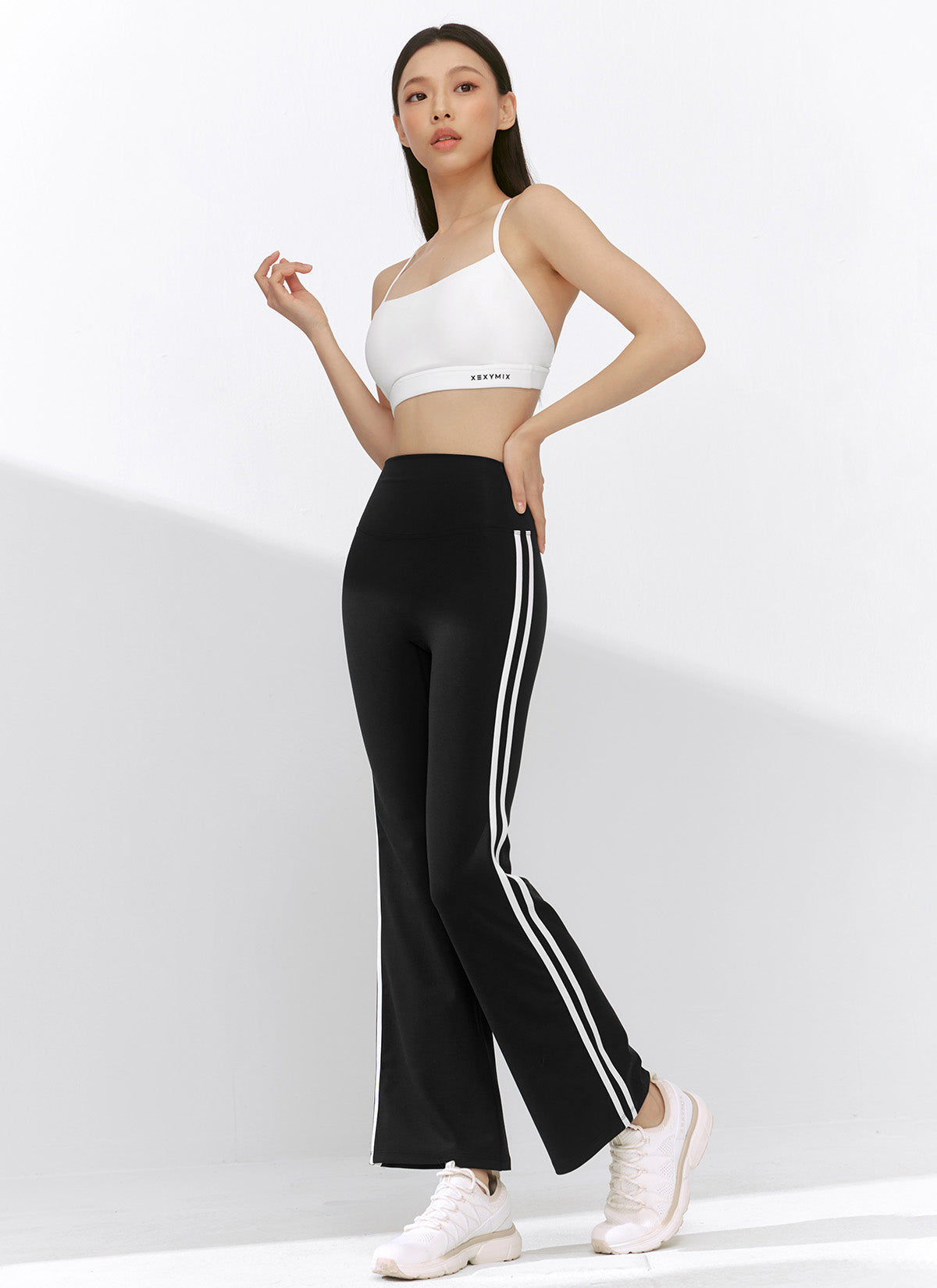 Comfort Fine Track Line Boot Cut Leggings