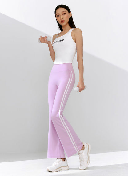 Comfort Fine Track Line Boot Cut Leggings