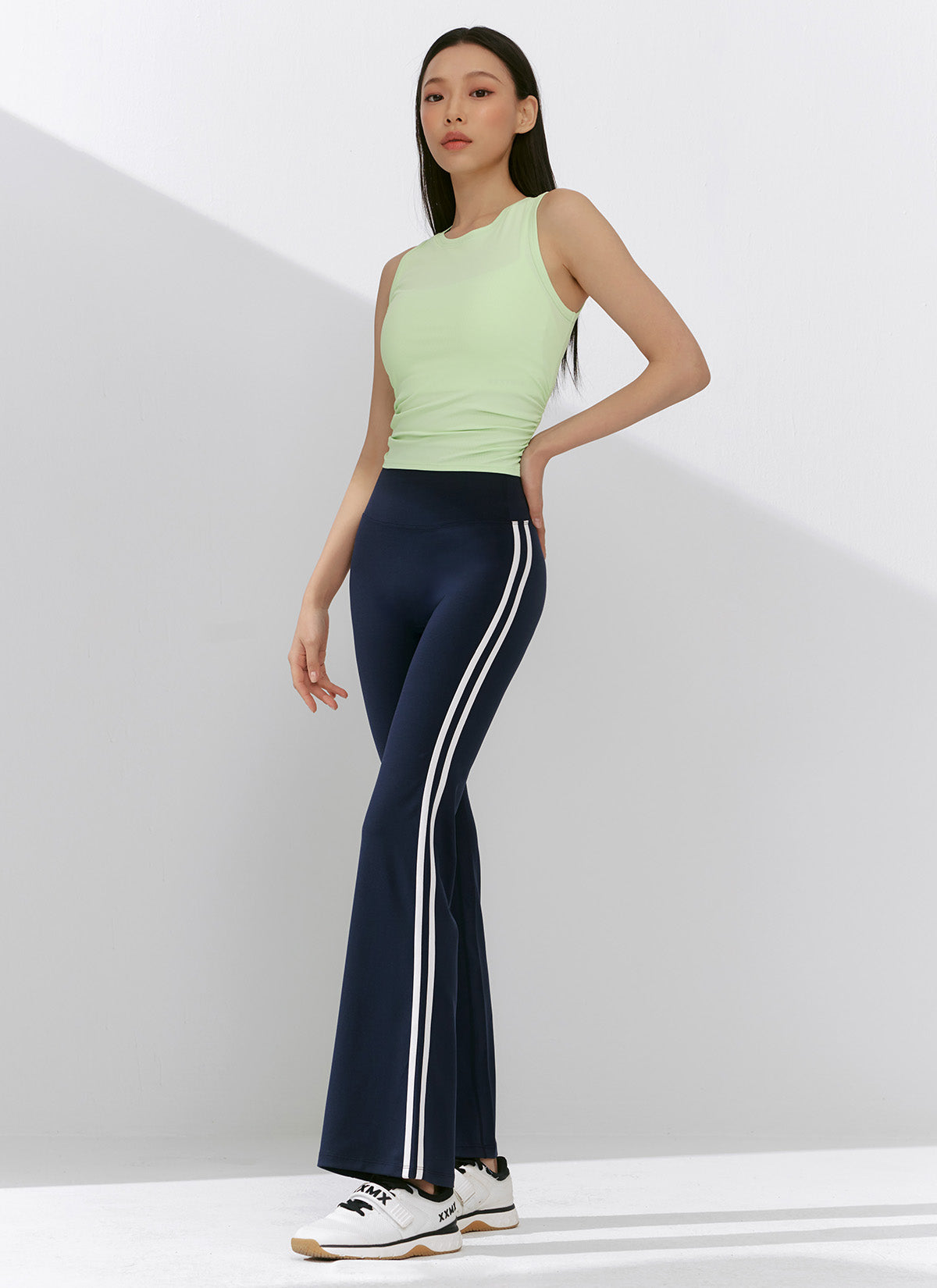 Comfort Fine Track Line Boot Cut Leggings
