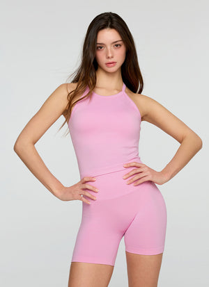 Air Seamless Halter Neck Cropped Top