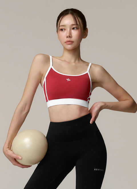 Double Line Color Block Bra