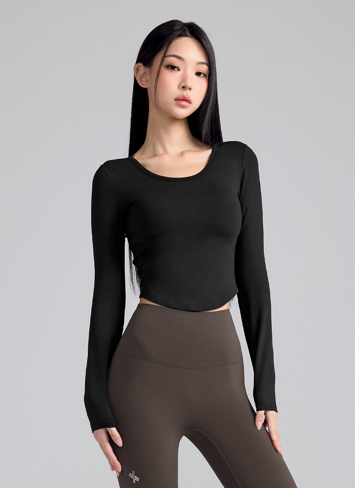 All-in-One In-Pad Cropped Long Sleeve