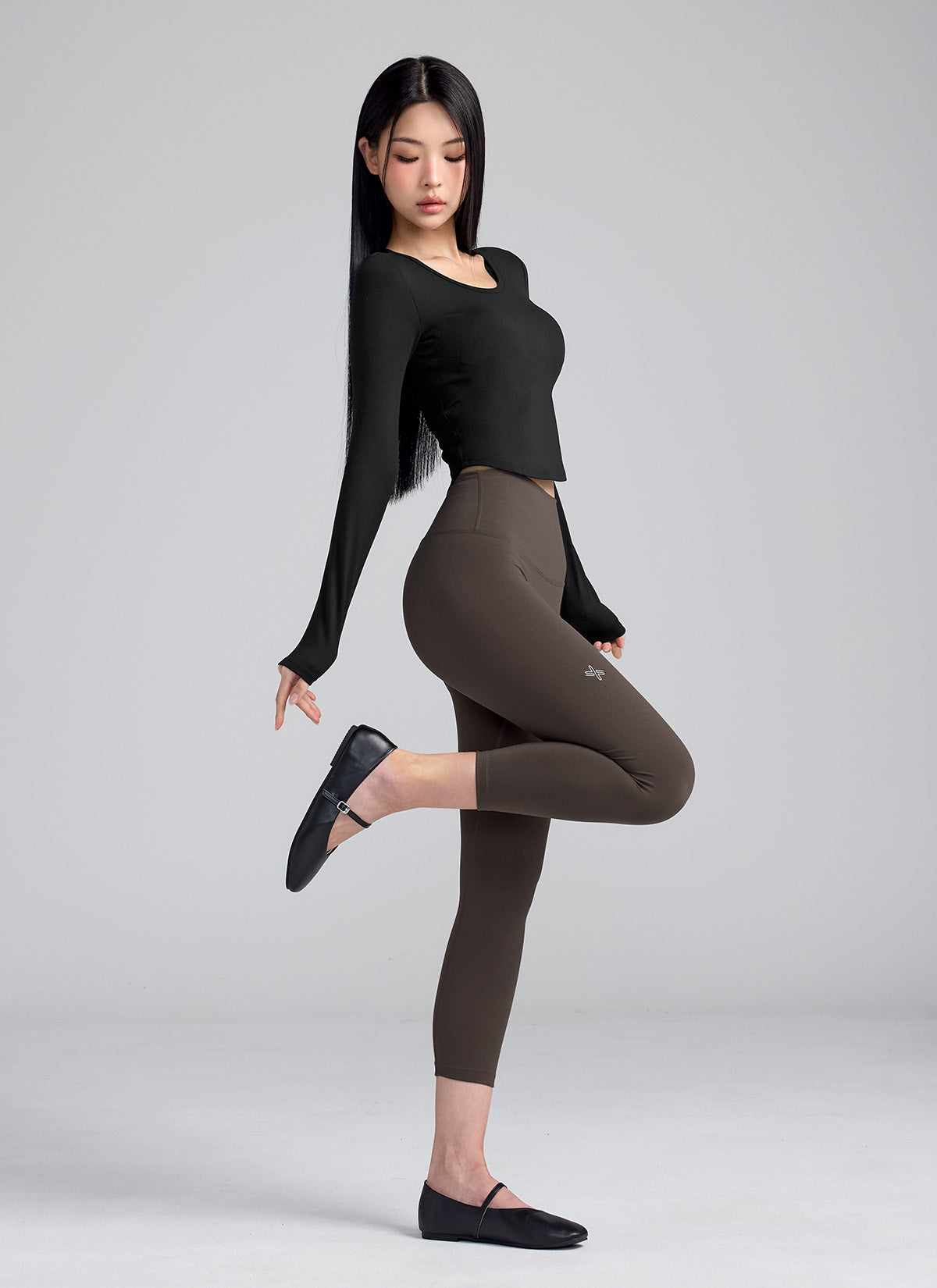 All-in-One In-Pad Cropped Long Sleeve