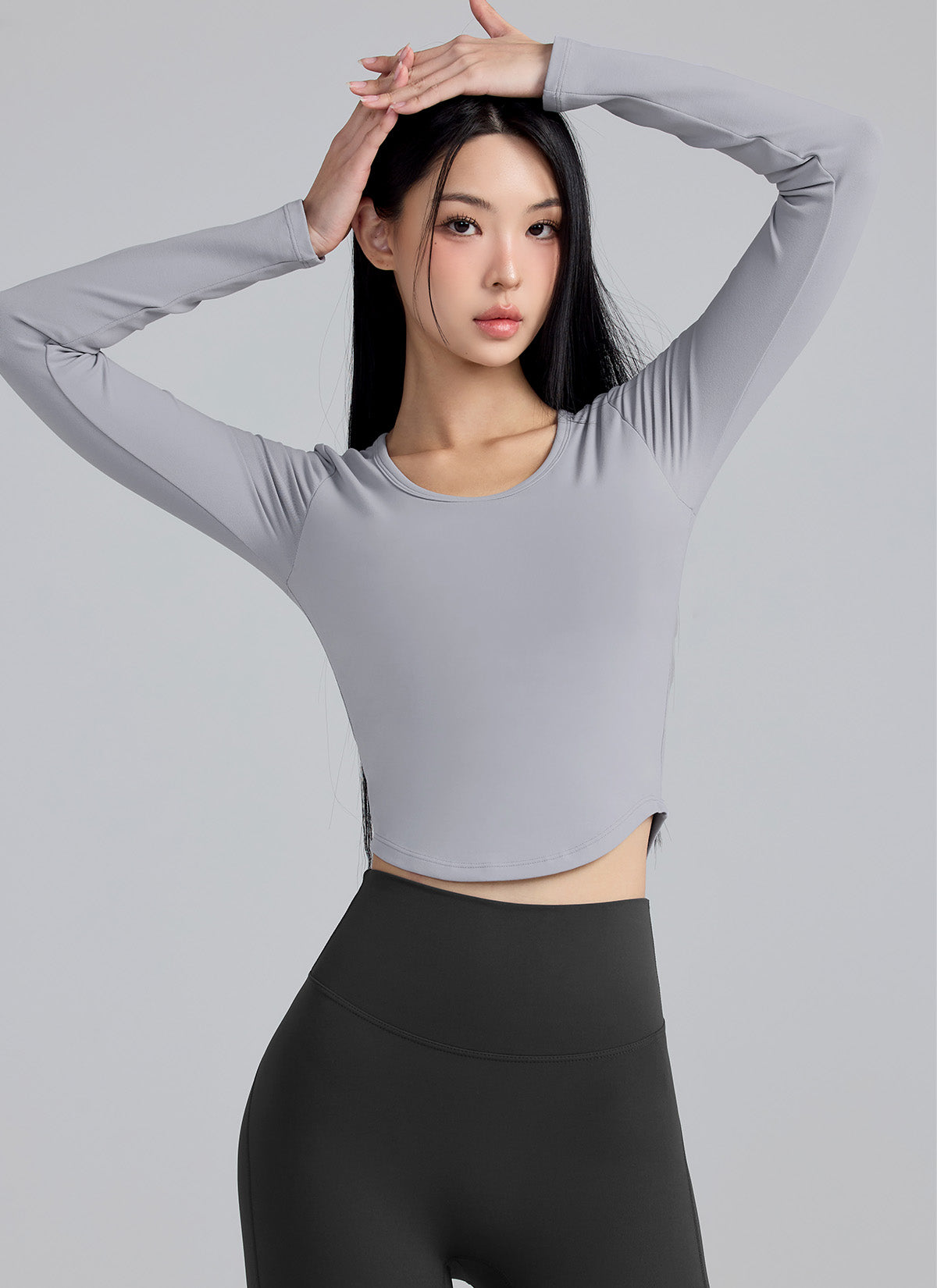All-in-One In-Pad Cropped Long Sleeve