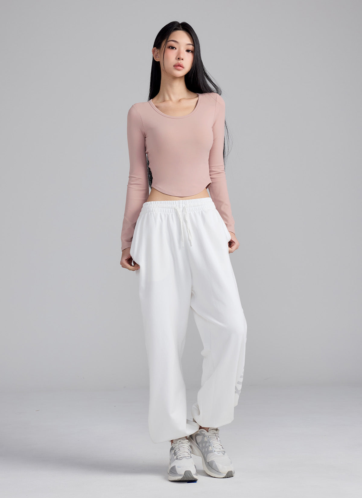 All-in-One In-Pad Cropped Long Sleeve