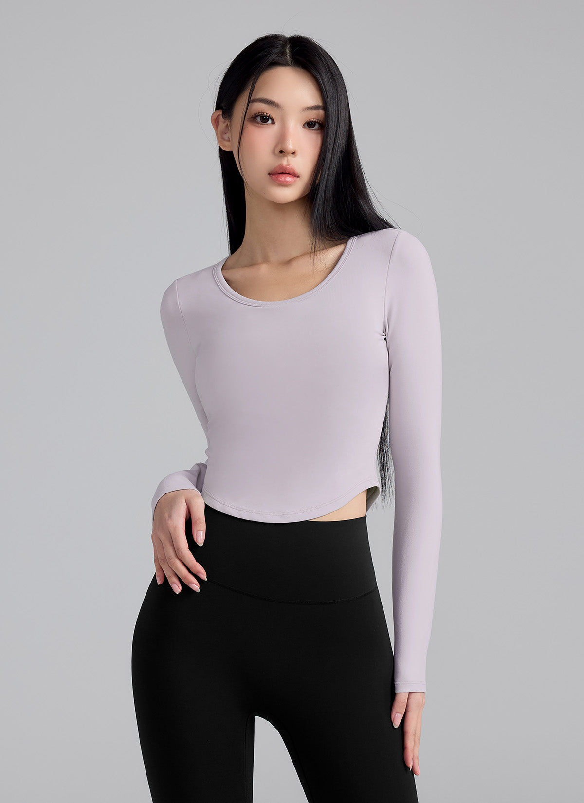 All-in-One In-Pad Cropped Long Sleeve