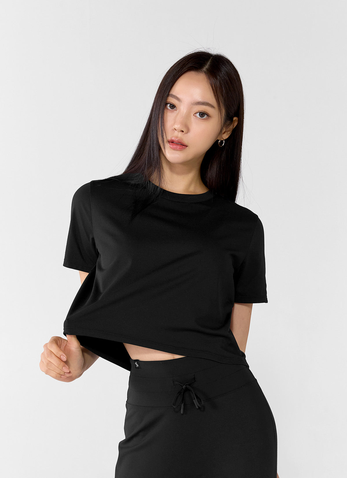 Basic Stretch Crop T-shirts