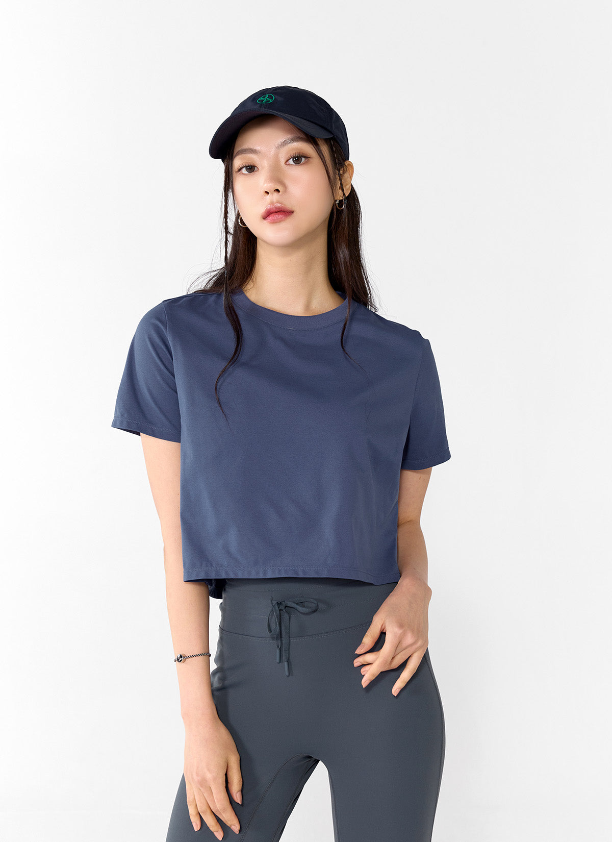 Basic Stretch Crop T-shirts