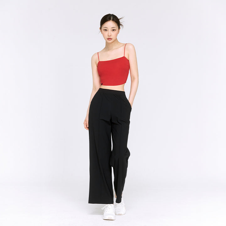 Tricot Pintuck Wide Pants