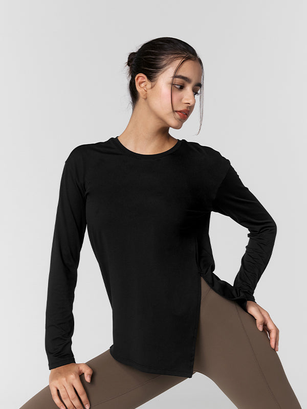 Soft One-Slit Long Sleeve