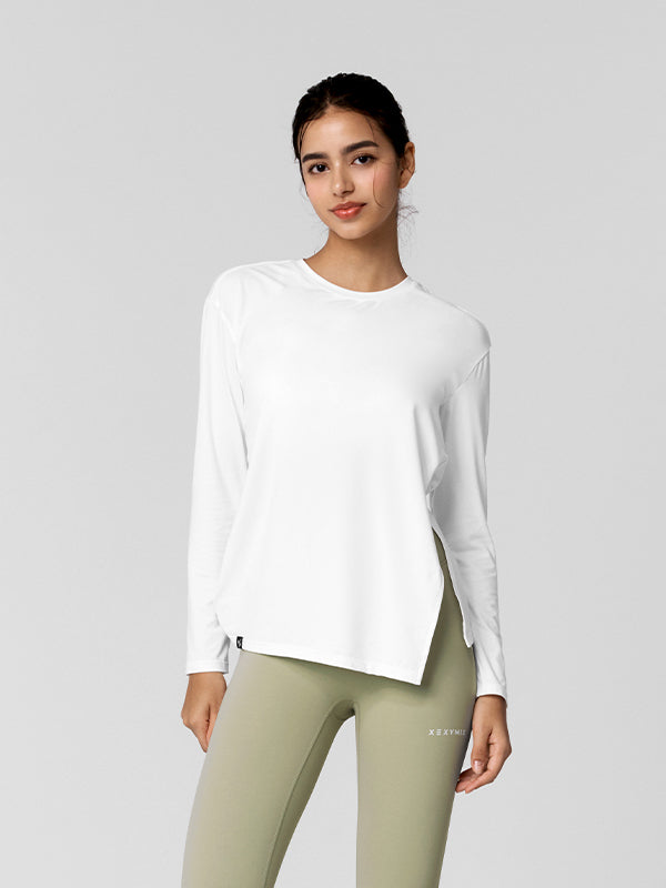 Soft One-Slit Long Sleeve