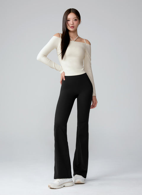Black Label Power Rise Bootcut Pants (Long)