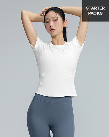 [2 PACK] Daily Feather Slim Fit Short Sleeve