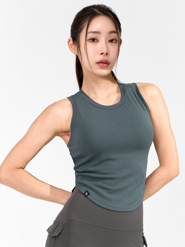 Soft Tension Crop Sleeveless