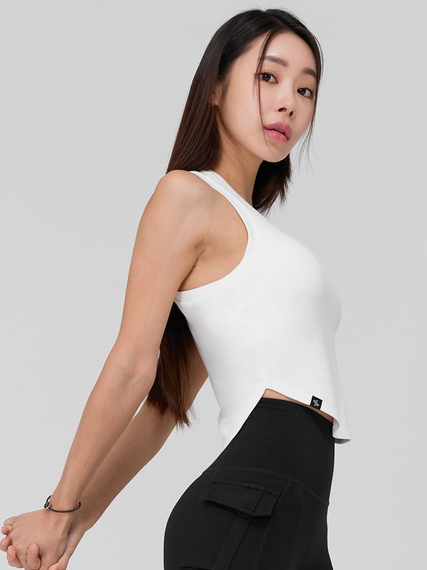 Soft Tension Crop Sleeveless