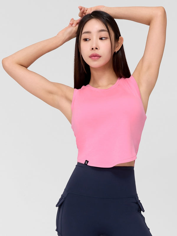 Soft Tension Crop Sleeveless