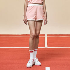 Sporty Terry Color Block Short