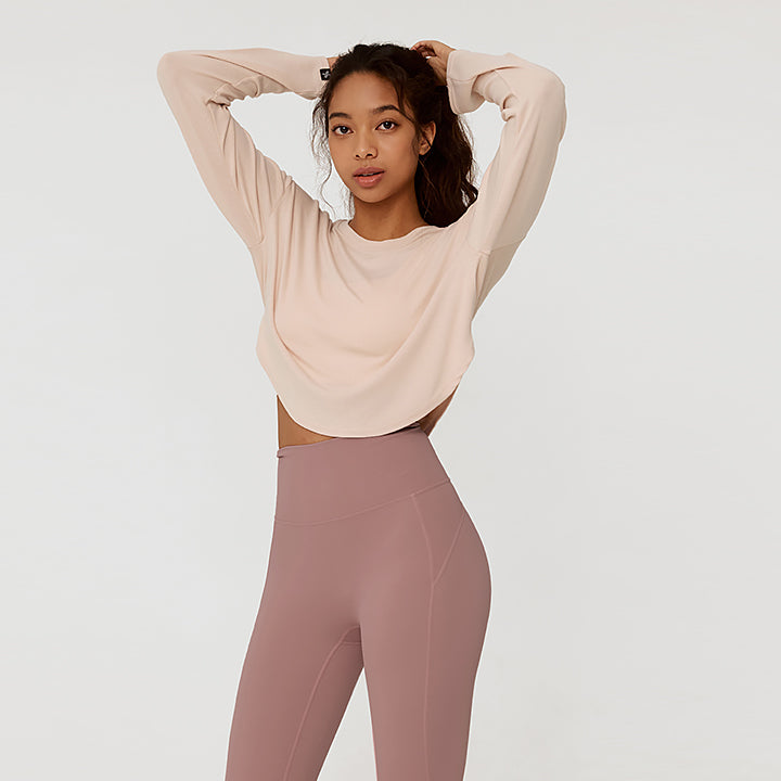Xexymix-Easy Round Crop Long Sleeve_Awesome Lavender – XEXYMIX HONG KONG